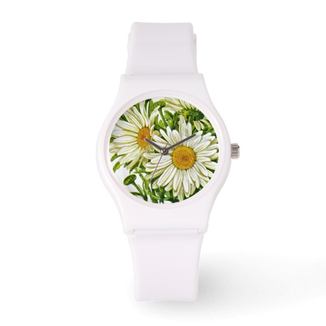 Shasta Daisy Vintage Seed Packet Watch (Front)