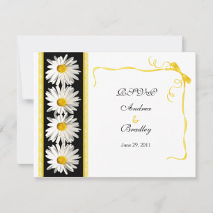 Shasta Daisy Wedding Response Card