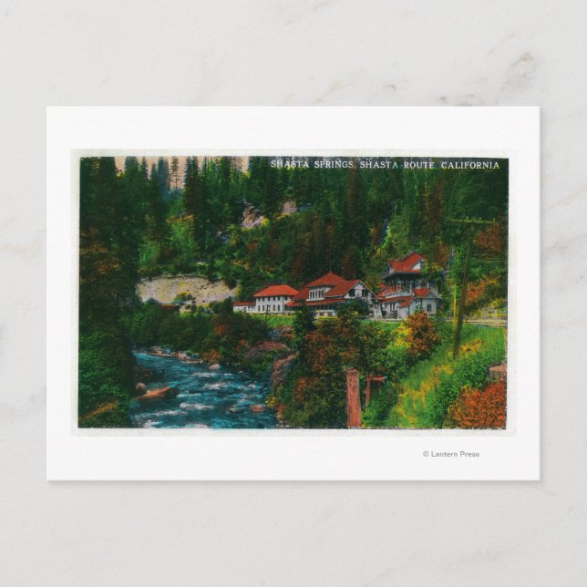 Shasta Springs on the Shasta RouteShasta, CA Postcard (Front)