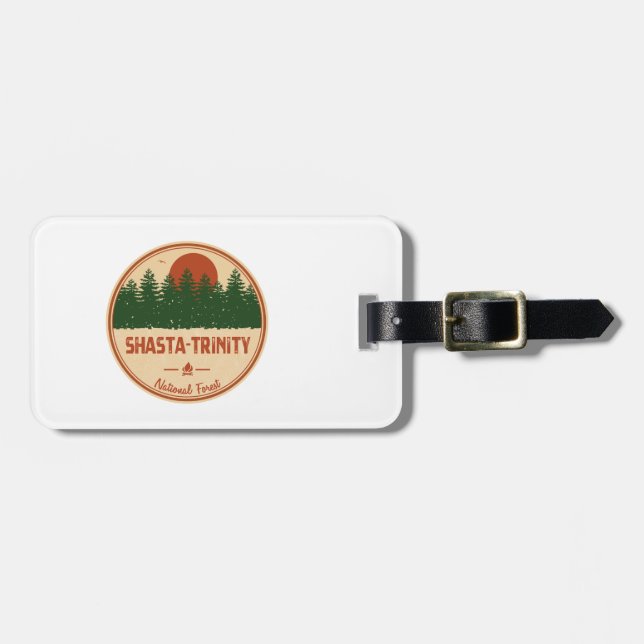 Shasta-Trinity National Forest Luggage Tag (Front Horizontal)
