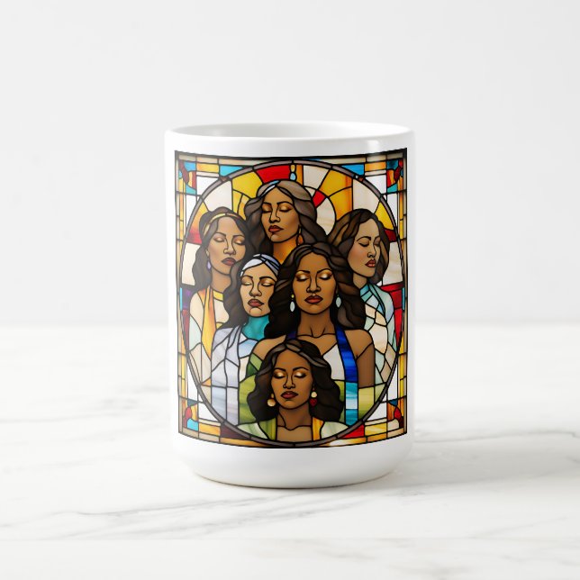 Shattered Ceilings & Stained Glass Dreams Coffee Mug (Center)