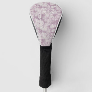 Shattered Daisy Textured in Soft Lilac Relief Golf Head Cover