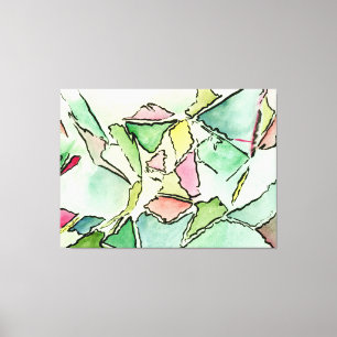 Shattered Dreams watercolor and ink on Canvas Art