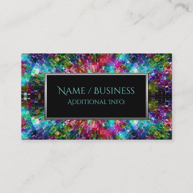Shattered Glass Spiral Business Card 6 (Front)
