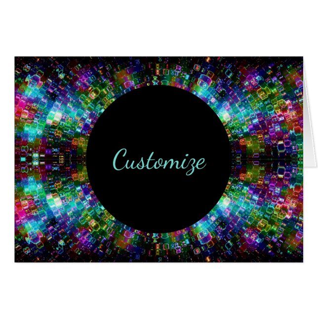 Shattered Glass Spiral Card (Front Horizontal)