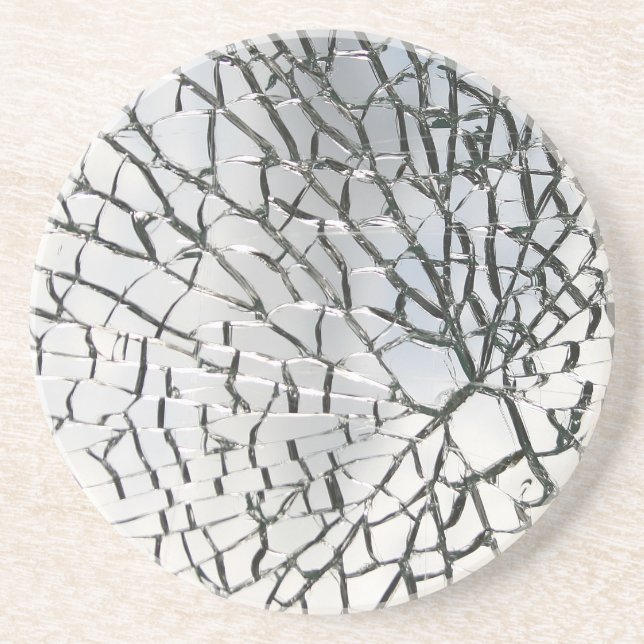 Shattered glass texture coaster (Front)