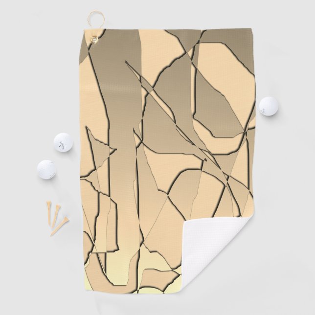 Shattered Gold Golf Towel (InSitu)