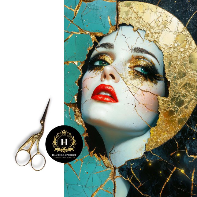 Shattered Gold Queen Decoupage Tissue Paper (Creator Uploaded)