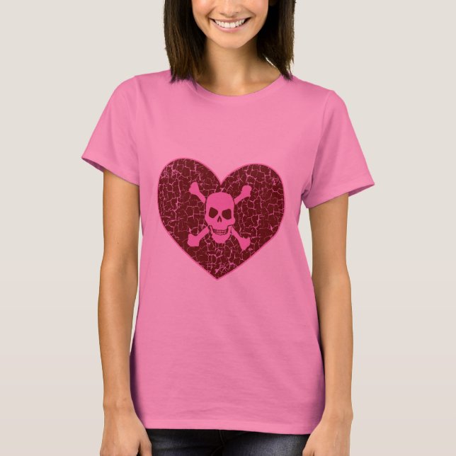 Shattered Heart Gothic T-Shirt (Front)
