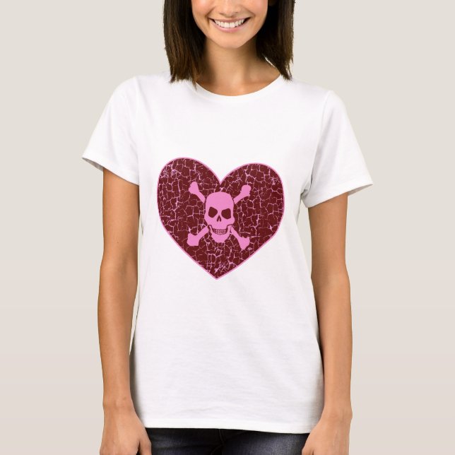 Shattered Heart Gothic T-Shirt (Front)