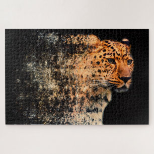 Shattered Leopard Jigsaw Puzzle