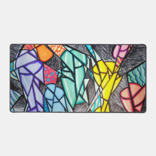 Shattered Light: NGV Inspired Abstract Desk Mat