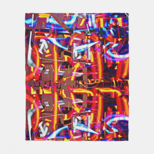 shattered lights fleece blanket