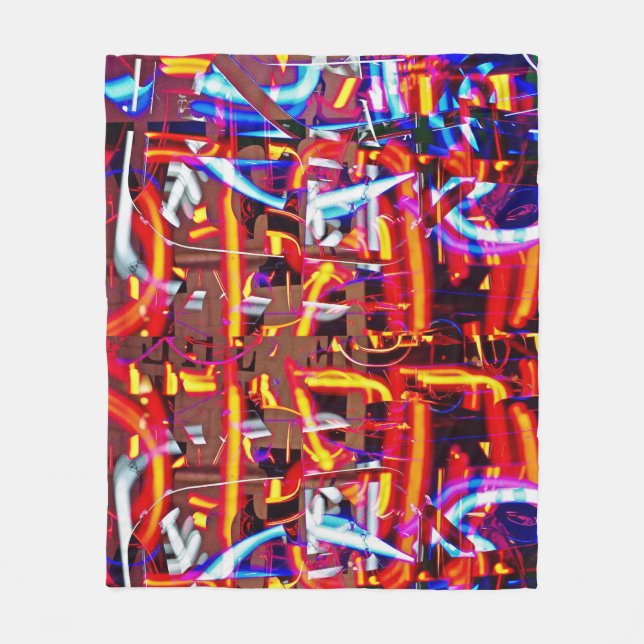 shattered lights fleece blanket (Front)