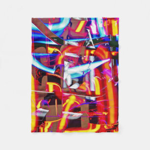 shattered lights fleece blanket