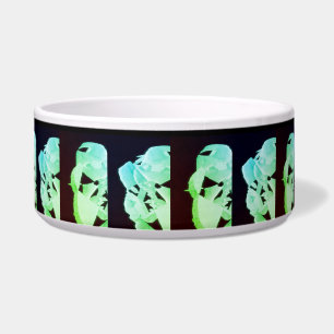 Shattered marble abstract modern art white green  