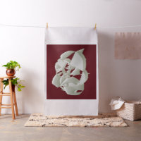 Shattered marble abstract modern art white plum   