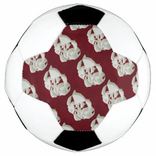 Shattered marble abstract modern art white plum football