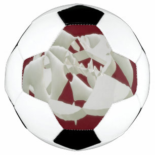Shattered marble abstract modern art white plum football