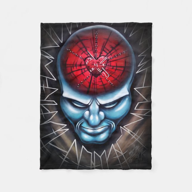 “Shattered Mind”  Fleece Blanket (Front)