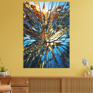 Shattered Mirror Canvas – Surreal Abstract Dreamsc Print