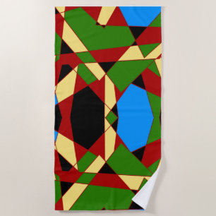 Shattered Multi-Colour Beach Towel