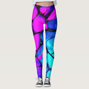 Shattered Prism: Vivid Abstract Leggings