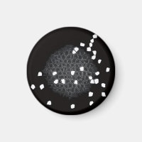 Shattered Puzzle Pattern Kitchen Magnet