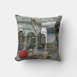 Shattered, Scattered & Wrapped Cushion