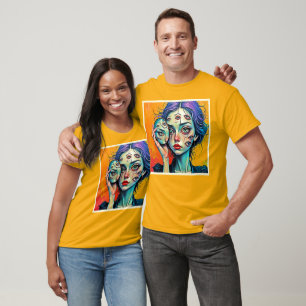 Shattered Self Reflection Art T-Shirt