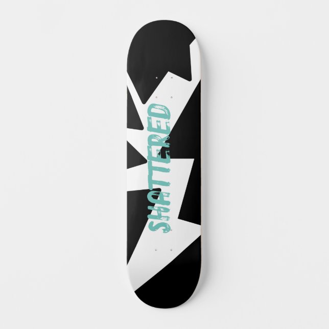 shattered skate deck  (Front)