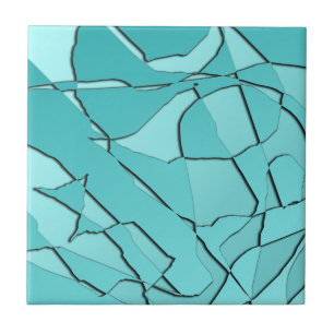 Shattered Teal Tile
