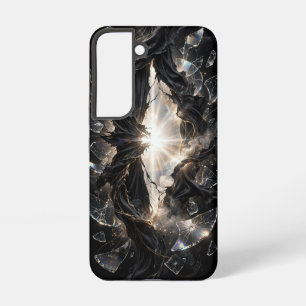 Shattered Veil of Light - Black Gold Luxury Samsung Galaxy Case
