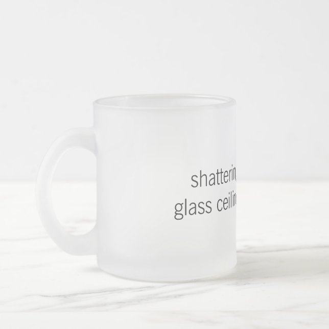 Shattering Glass Ceilings Glass Mug (Left)