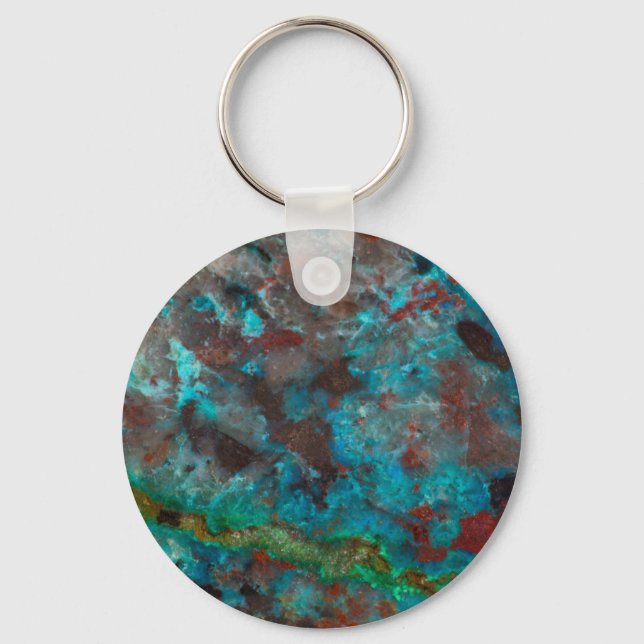 Shattuckite Key Ring (Front)