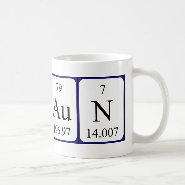 Shaun periodic table name mug (Right)