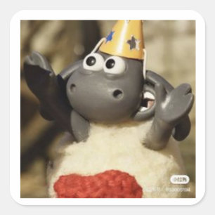 Shaun Square Sticker