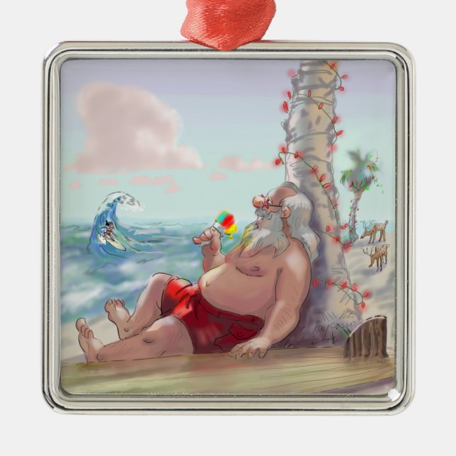 sHaVe IcE sAnTa Metal Tree Decoration (Front)