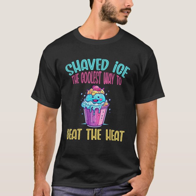 Shaved ice  Funny Hawaiian Shave Ice Cream Snow Co T-Shirt (Front)