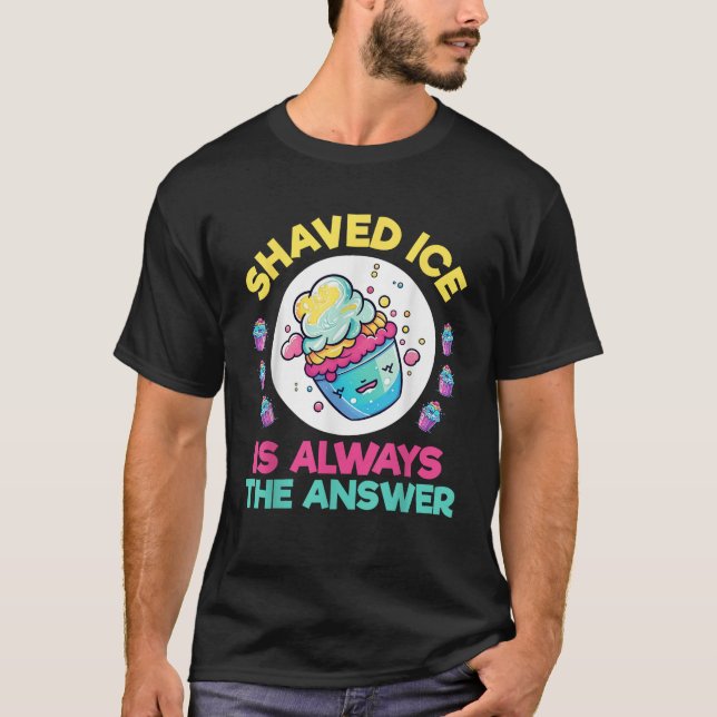 Shaved ice  Funny Hawaiian Shave Ice Cream Snow Co T-Shirt (Front)