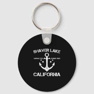 Shaver lake california funny fishing camping key ring