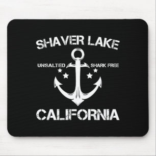 Shaver lake california funny fishing camping mouse mat