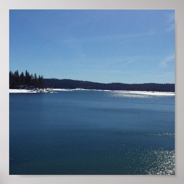 Shaver Lake in Winter Poster (Front)