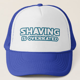 Shaving is Overrated, grow a Moustache Trucker Hat