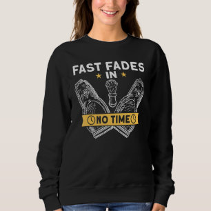 Shaving Time Barber For Beearded Men Sweatshirt