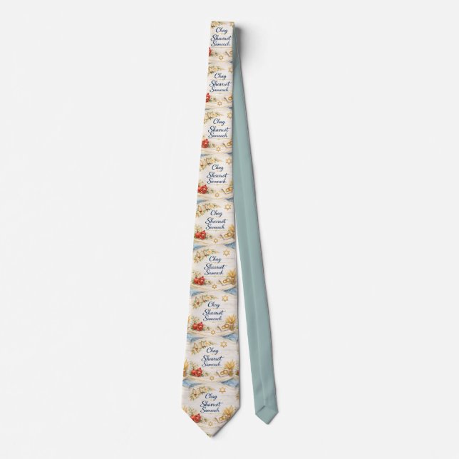 Shavuot Feast Of Weeks - Chag Shavuot Sameach Tie (Front)