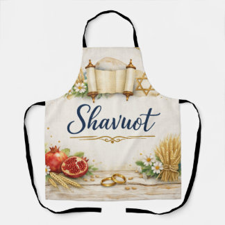 Shavuot Gift, Feast of Weeks, Jewish Holiday  Apron