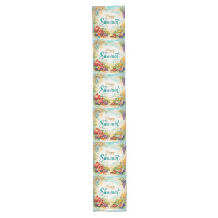 Shavuot Gift, Feast of Weeks, Jewish Holiday Long Table Runner
