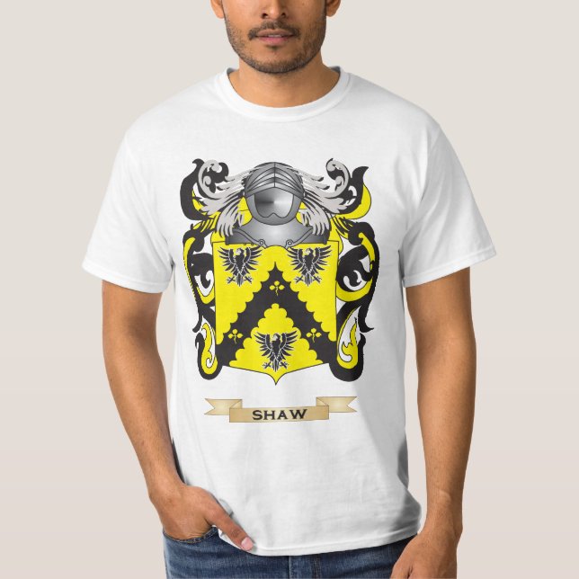 Shaw Coat of Arms (Family Crest) T-Shirt (Front)