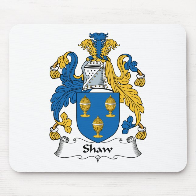 Shaw Family Crest Mouse Mat (Front)